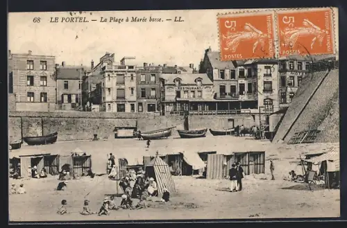 AK Le Portel, La Plage à Marée basse