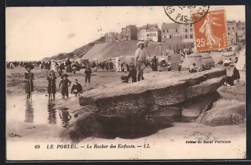 AK Le Portel, Le Rocher des Enfants