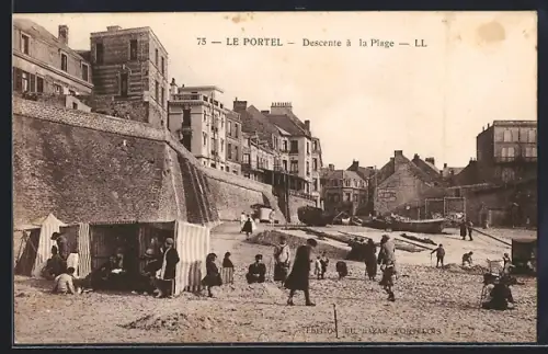 AK Le Portel, Descente à la Plage