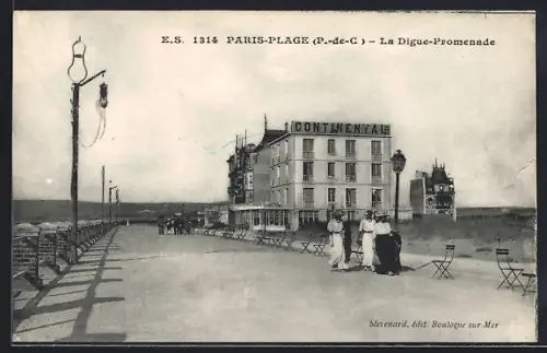 AK Paris-Plage /P.-de-C., La Duigue-Promenade