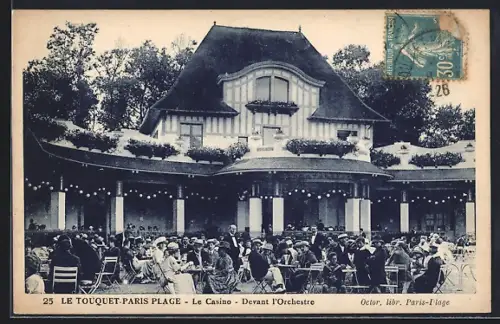 AK Le Touquet-Paris-Plage, Le Casino, Devant l`Orchestre