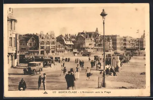 AK Berck-Plage, L`Entonnoir vers la Plage