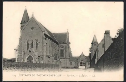 AK Equihen /Boulogne-sur-Mer, L`Eglise