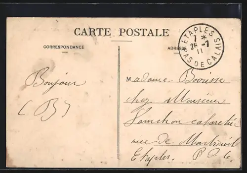 AK Equihen /P.-de-C., Vue panoramique de la Warenne et Route de la Plage à Ecault