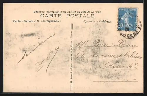 AK Étaples, Les bords de la Canche, Effet de Nuit