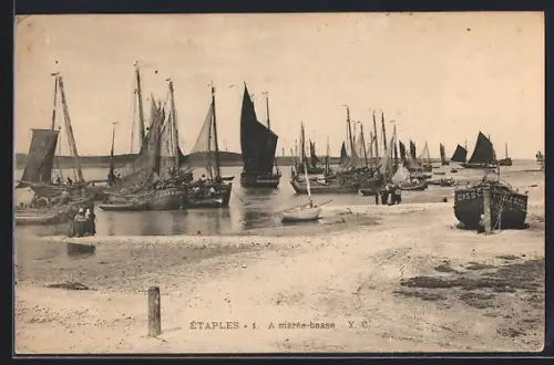 AK Étaples, A marée-basse