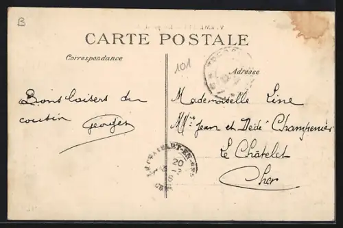 AK Vermelles, Rue principale, ruines