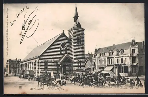 AK Berc k-Plage, L`Eglise, Kirche