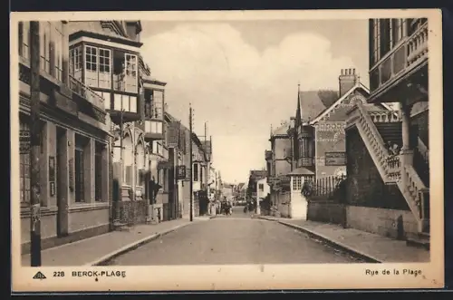 AK Berck-Plage, Rue de la Plage