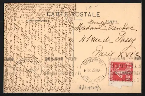 AK Berck-Plage, Vue aérienne, prise avec Cerf-volant au-dessus des cabines vers cote Sud