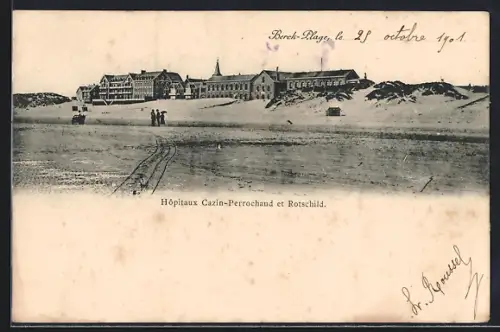 AK Berck-Plage, Hopitaux Cazin-Perrochaud et Rotschild