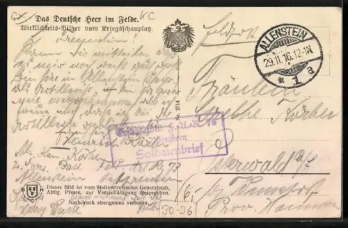 AK Soldaten der Artillerie in Uniform auf dem Marsch