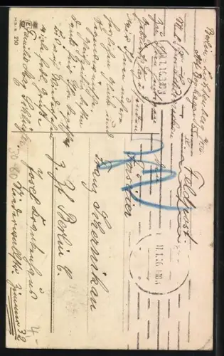 AK Eichenzweig mit Fahnenband, Durch Kampf zum Sieg, Spruch