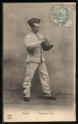 AK Soldat in Uniform mit Käppi