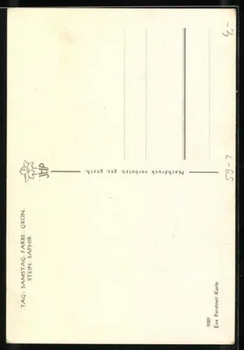 AK Sternzeichen Wassermann, Sanguiniker, Element Luft, Regent Uranus, Schlagfertig, originell, beweglich und im Urteil..
