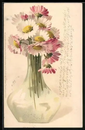 AK Strauss Margeriten in einer Vase