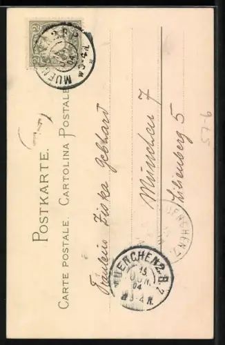 AK Strauss Margeriten in einer Vase