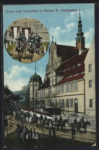 AK Kloster St. Marienstern, Osterreiten, Festzug