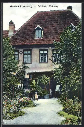 AK Neuses b. Coburg, Rückerts Wohnung