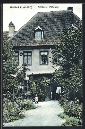 AK Neuses b. Coburg, Rückerts Wohnung