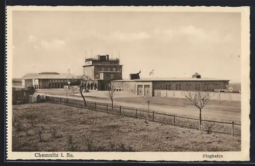 AK Chemnitz i. Sa., Partie am Flughafen