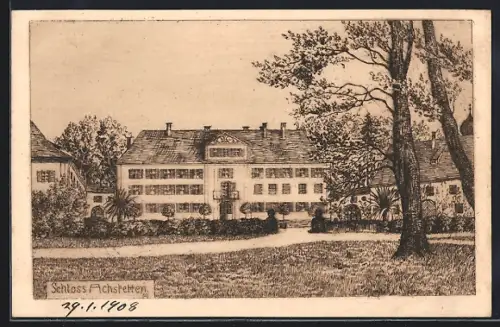 AK Achstetten, Schloss mit Anlagen