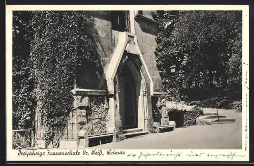 AK Weimar / Thüringen, Dreijährige Frauenschule Dr. Weiss