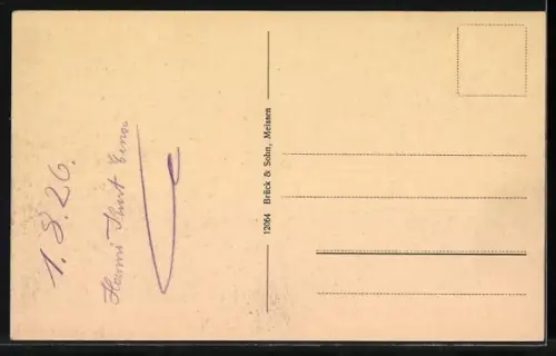 AK Collm b. Oschatz, Teilansicht mit dem Collmberg