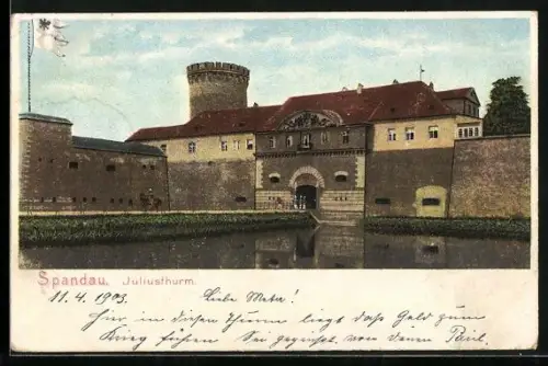 AK Berlin-Spandau, Ansicht vom Juliusthurm