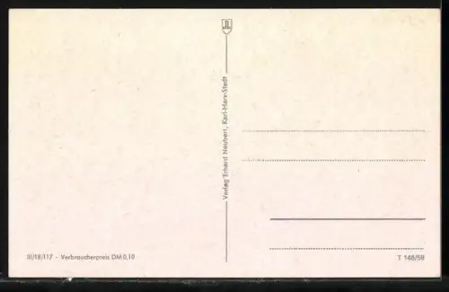 AK Gössnitz / Altenburg, Ortsansicht mit Kirche