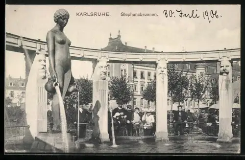 AK Karlsruhe, Stephansbrunnen