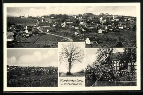 AK Oberbantenberg im Oberbergischen, Fachwerkhaus u. Ortsansichten