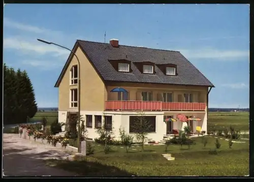 AK Bad Wörishofen, Pension Justinaheim von der Strasse aus