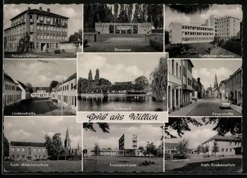 AK Willich, Lindenstrasse, Polizeistation, Katharinen-Hospital