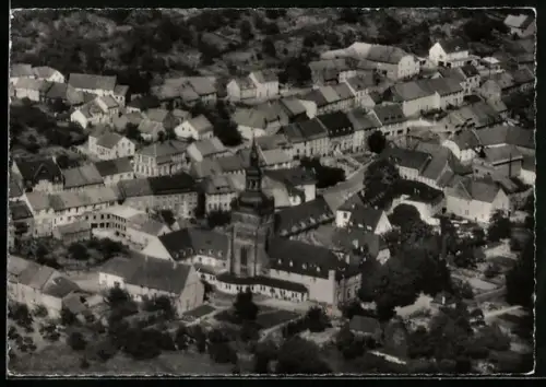 AK Tholey /Saar, Totalansicht mit Kirche aus der Vogelschau