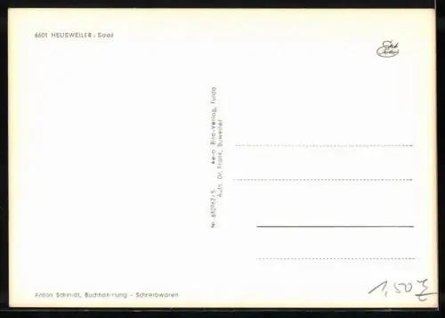 AK Heusweiler /Saar, Strassenpartien, Kirche, Ortsansicht