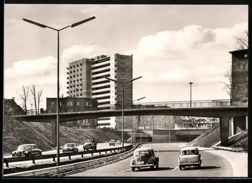 AK Berlin, Stadtautobahn-Ring, Abschnitt Halensee bis Hohenzollerndamm
