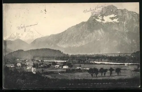 AK Salzburg, Aigen gegen Watzmann und Untersberg