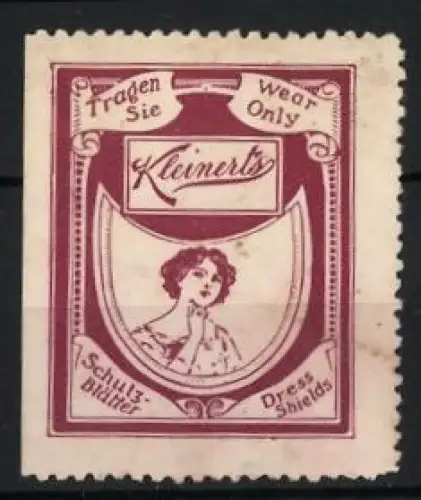 Reklamemarke Kleinert`s, Schutzbilder Dress Shields