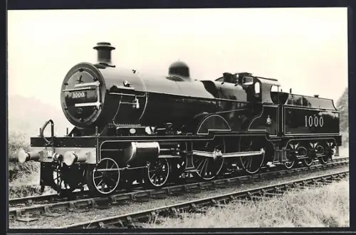 Foto-AK Englische Eisenbahn, Lokomotive No. 1000 der Midland Railway
