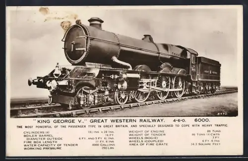 AK Great Western Railway Engine no. 6000 King George V.