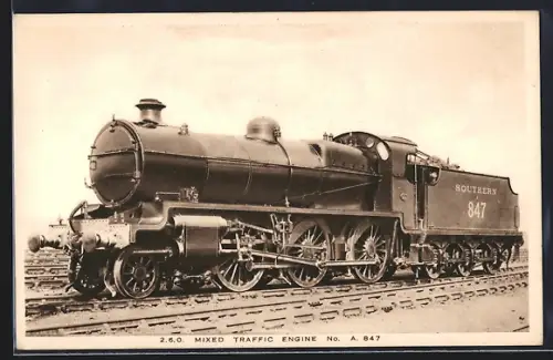 AK englische Eisenbahn der Gesellschaft Southern Railway mit Kennung 847
