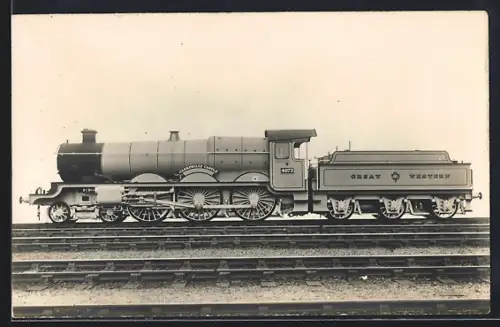 Foto-AK Englische Eisenbahn, Lokomotive No. 4073 der Great Western Railway