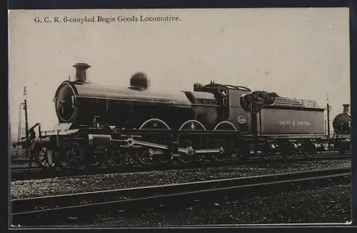 Foto-AK Englische Eisenbahn, Lokomotive No. 1068 der Great Central Railway