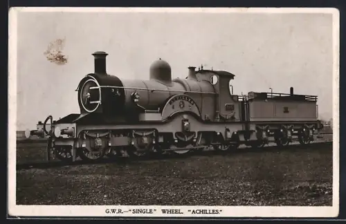 AK englische Eisenbahn Achilles