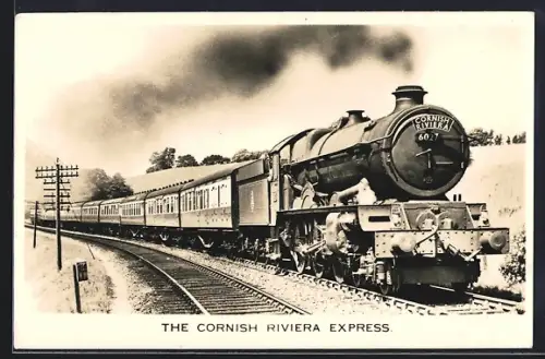 AK englische Eisenbahn Cornish Riviera