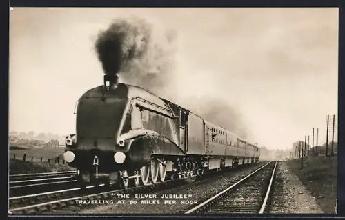 AK Englische Eisenbahn The Silver Jubilee