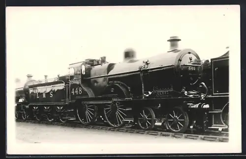 Foto-AK Englische Eisenbahn, Lokomotive No. 448 der LMS