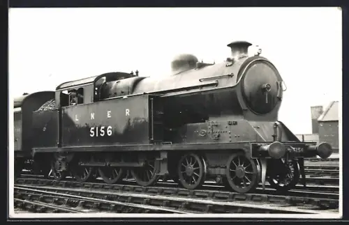 Foto-AK Englische Eisenbahn, Lokomotive No. 5156 der LNER