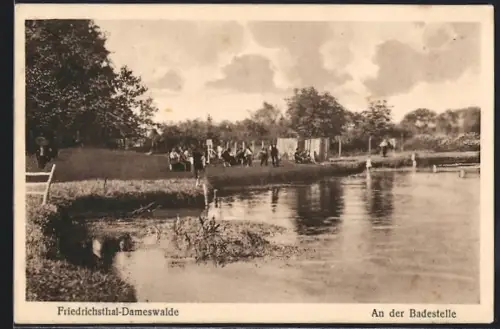 AK Friedrichsthal-Dameswalde, An der Badestelle